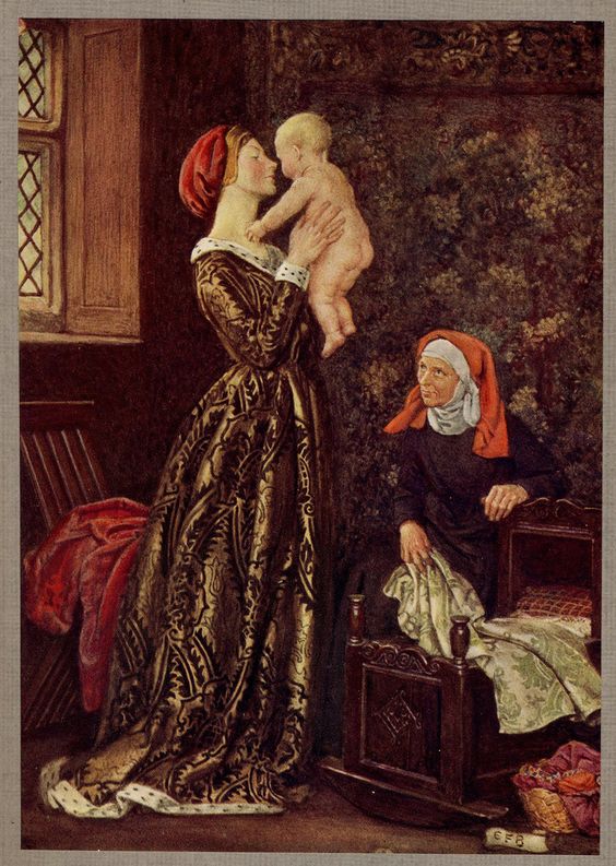 Eleanor Fortescue Brickdale illustration From Palgrave's Golden Treasury Of Songs & Lyrics