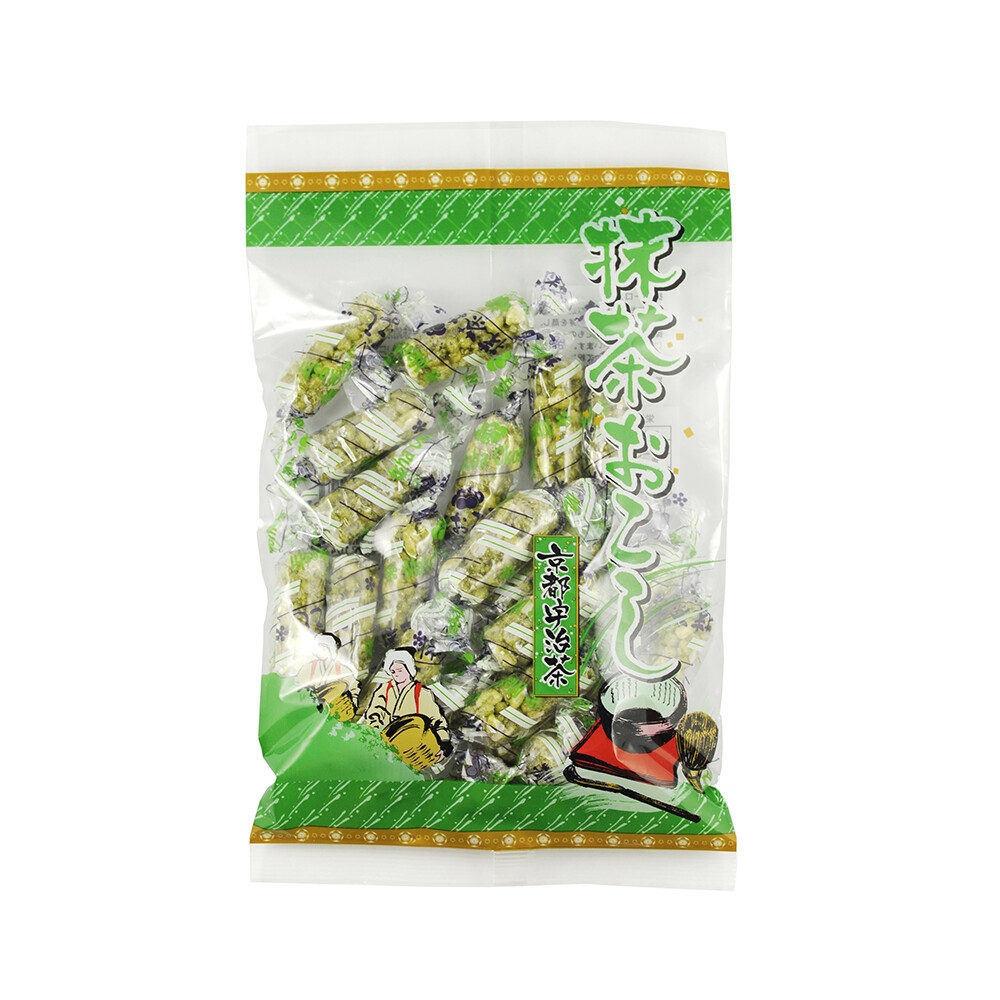 日本进口零食品 江口 茶味米果卷 55g 办公室零嘴休闲零食品