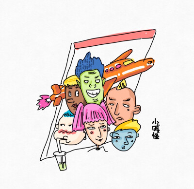 为十一旅行✈️原创的插画，喜欢可以@小戚怪