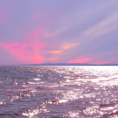 粉红色の海