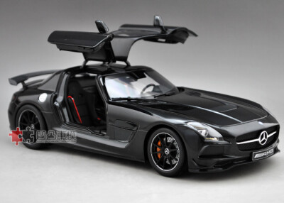 迷你切1:18 2013款奔驰SLS AMG 尾翼跑车 合金汽车模型 BS版限量