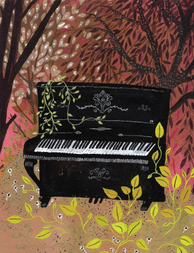 我从山中来，带着兰花香。丨来自美国艺术家 Becca Stadtlander。（转）