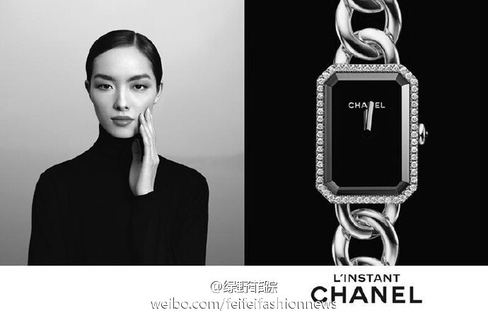 Chanel L'instant Watches广告由摄影大师Patrick Demarchelier在洛杉矶拍摄。小鹿@孙菲菲LZ
大气自信地出现在硬照之中。这也是CHANEL珠宝腕表系列广告首次出现亚洲面孔，屡屡创造“第一次”又被自己超越的鹿仔已经拥有了一张独一无二的亚洲超模成绩单：LV、PRADA、VALENTINO、Giorgio Armani、CHANEL！