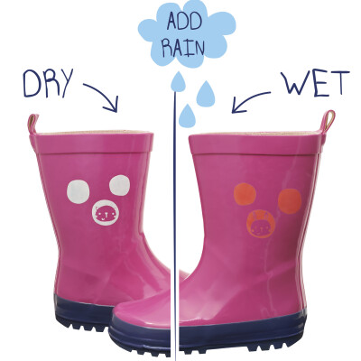 Squid Kids 变色雨靴，来自英国伦敦，雨天——缤纷时刻！