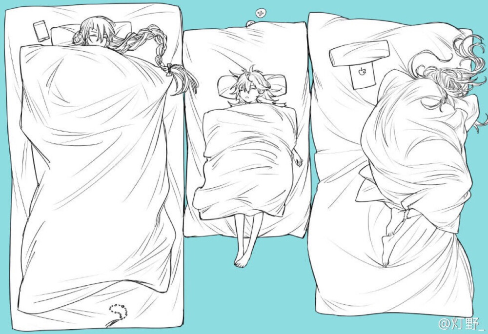 左文字的就寝时间画师灯野转自微博作者已授权