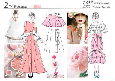 2017SS 独立 Designer 周正方圆流行趋势效果图作品 