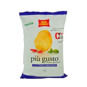 【圣卡罗清新薄荷红椒风味薯片】