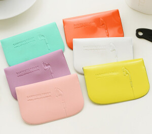 迪汉 手机配件 耳机耳线 收纳包 卡夹 卡包 送绕线器 6色选