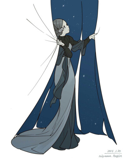 [cp]#王国分享# 流动的线条感，干净明亮的色调，给人眼前一亮的感觉。（by_深山フギン）第一辑http://t.cn/R5FUb2k 作者主页以及更多作品见http://t.cn/R5FUb2s[/cp]