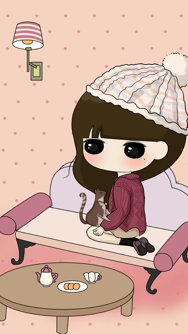 萌萌哒小希头像美图女生壁纸锁屏萌萌图插画