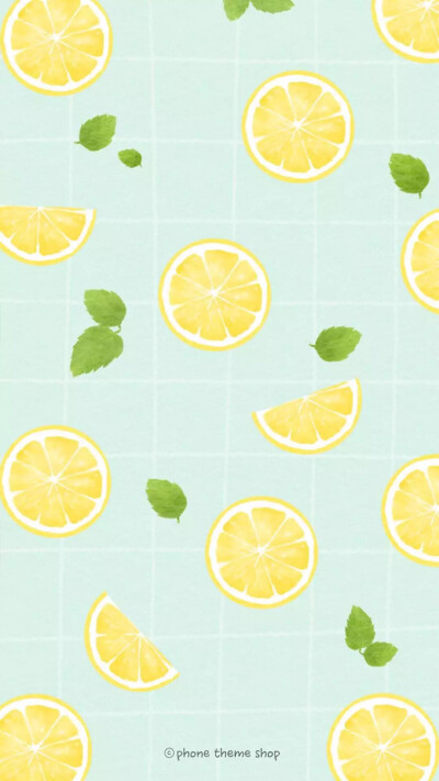 iPhone壁纸 夏日清新 柠檬