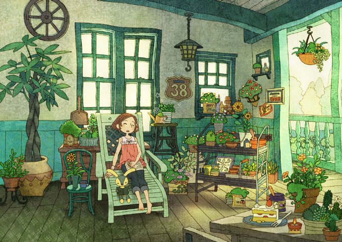 #宅#好喜欢这种宅宅又悠然的感觉