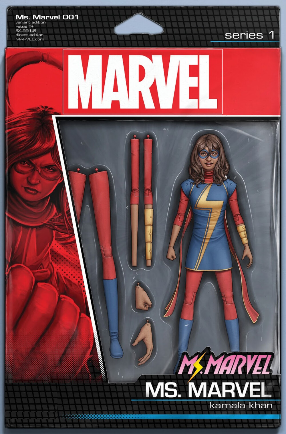 Ms. Marvel #1 Action Figure Variant Cover by John Tyler Christopher