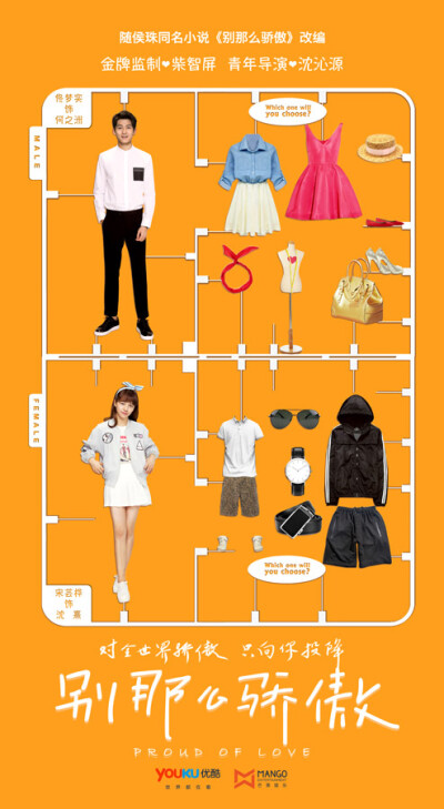 《别那么骄傲》概念海报 佟梦实饰何之洲 宋芸桦饰沈熹