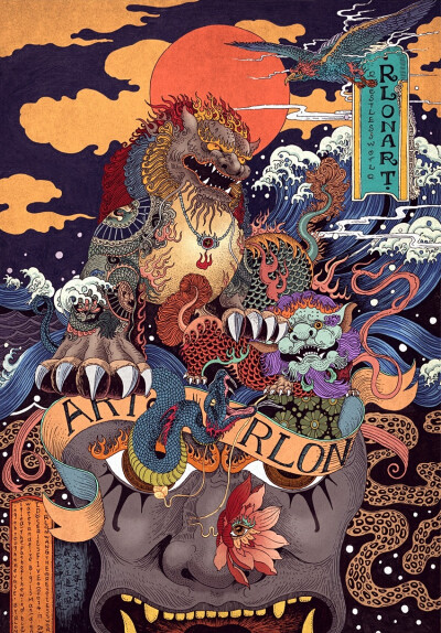 Rlon Wang ，中国插画家