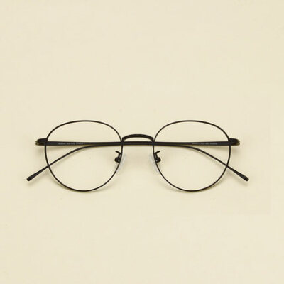 纯钛眼镜架1630 圆形眼镜框男女款韩版潮品 文艺复古可配近视眼镜