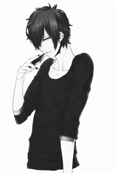 ☬⇝【网络收图，侵权立删】黑白色 灰色 帅哥 Pixiv p站 小清新 插画 简洁 唯美 美图 涂鸦 治愈 动漫 小清新 头像 二次元 意境 