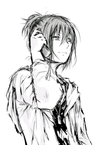 ☬⇝【网络收图，侵权立删】黑白色 灰色 帅哥 Pixiv p站 小清新 插画 简洁 唯美 美图 涂鸦 治愈 动漫 小清新 头像 二次元 意境 