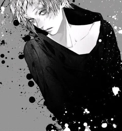 ☬⇝【网络收图，侵权立删】黑白色 灰色 帅哥 Pixiv p站 小清新 插画 简洁 唯美 美图 涂鸦 治愈 动漫 小清新 头像 二次元 意境 