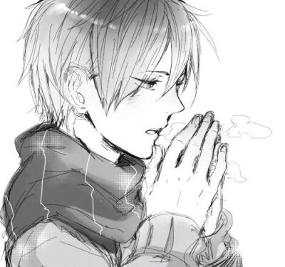 ☬⇝【网络收图，侵权立删】黑白色 灰色 帅哥 Pixiv p站 小清新 插画 简洁 唯美 美图 涂鸦 治愈 动漫 小清新 头像 二次元 意境 