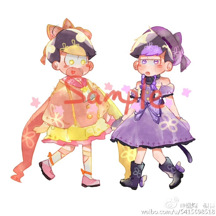 #魔都阿松only##おそ松さん# 准备参加魔都松o的场贩 请有意向的girls投票谢谢;D R洋装还是马猴烧酒怎样都好松印调