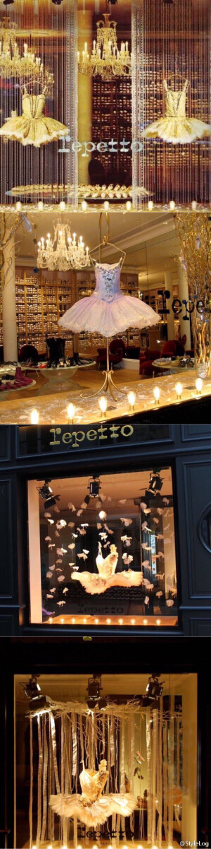 Repetto paris 橱窗里的芭蕾舞裙