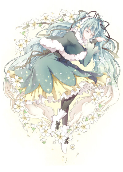 P站 二次元 插画 少女 头像 原创 水手服 初音未来 画师：きっちゃん id=57982379 （已授权）