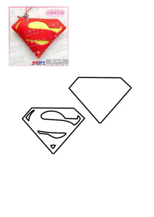 不织布图纸 超人标志