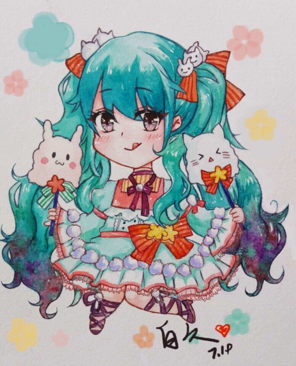 q版初音自久绘