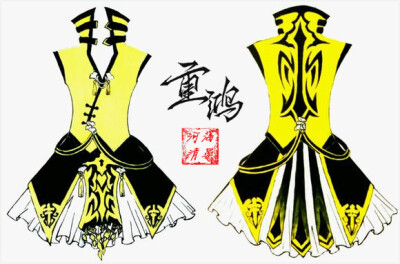 剑三。衍生。洛丽塔。小裙子。中国风。Lolita。日常。服装设计。藏剑