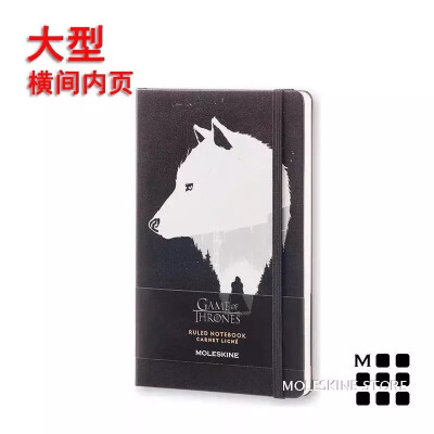 moleskine真的设计非常棒呀，虽然没看过权利的游戏，但好喜欢这个狼呀