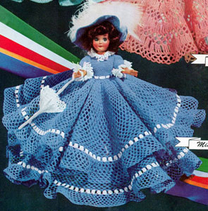 http://www.freevintagecrochet.com/doll-clothes-patterns/coats284/miss-empire-state