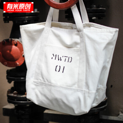 MOSTWANTEDLAB最高通缉 2WAY Canvas Tote Bag 帆布托特包