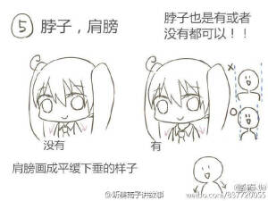 简笔画 卡通。女孩。可爱