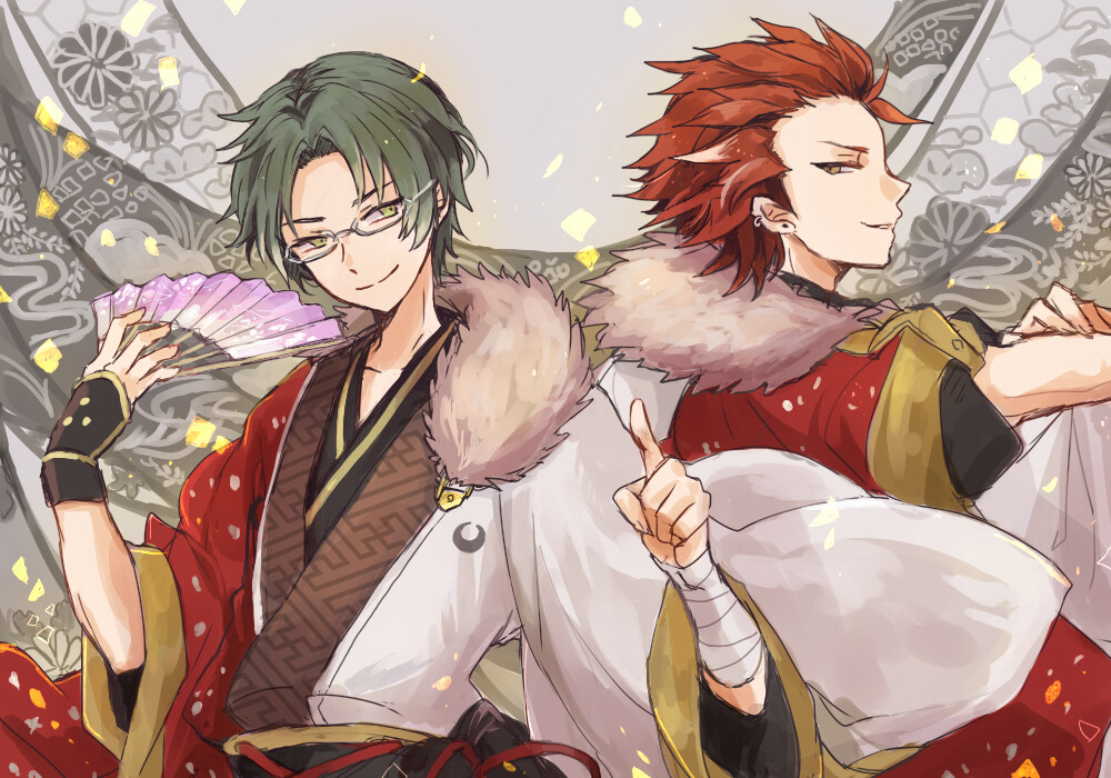 [pixivid=928312]【偶像梦幻祭/莲巳敬人/鬼龙红郎】