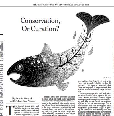 Conservation, Or Curation? The New York Times Op-Ed. AD: Matt Dorfman