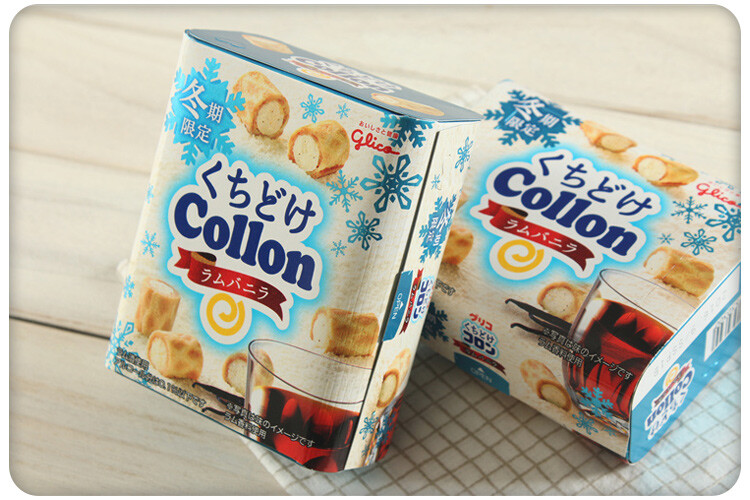 【日本进口】日本格力高冧酒雲呢拿collon卷56g(盒裝)