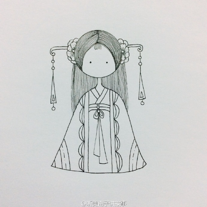 物哀美南子的简笔画教程手帐手绘