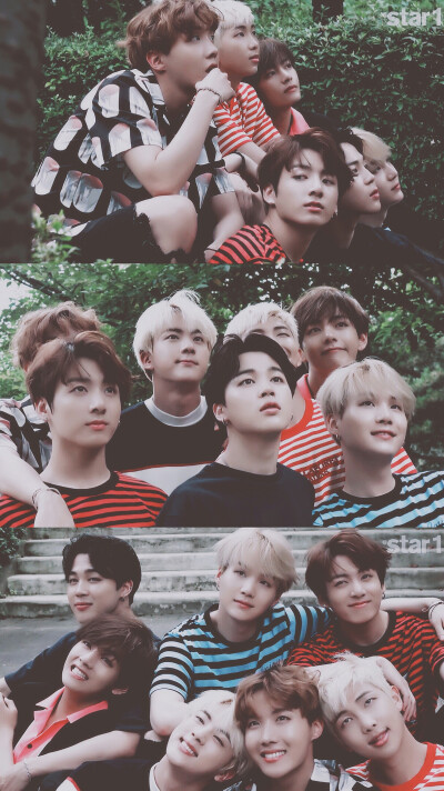 防弹少年团（BTS）金南俊（Rap Monster）、金硕珍（JIN）、闵玧其（SUGA）、郑号锡（J-HOPE）、朴智旻（JIMIN）、金泰亨（V）、田柾国（JUNGKOOK）