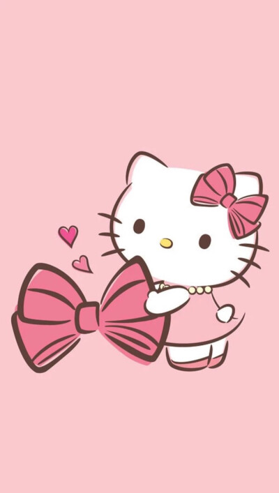 Hello kitty "#卡通动漫&手机壁纸""(◕‿◕✿