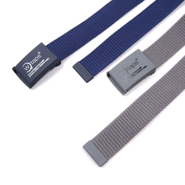 现货 WTAPS 16SS GIBELTBELT.ACRYLIC放大镜铁扣灰蓝两色腰带