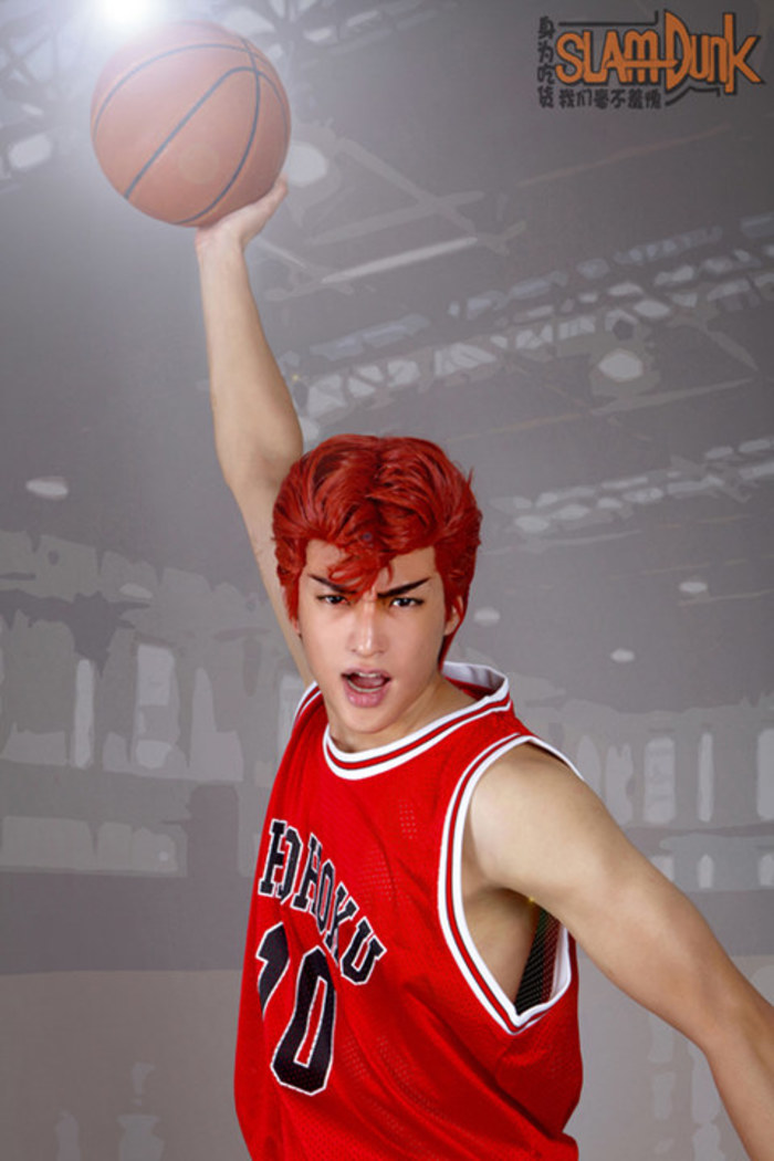 cosplay 动漫真人秀 灌篮高手 篮球飞人 樱木花道