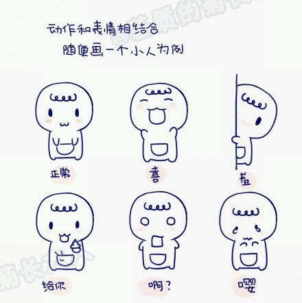 漂亮的手账卡通小人绘画教程