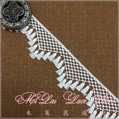 原单精致细线水溶蕾丝镂空流苏花边 复古发饰娃衣服装DIY材料