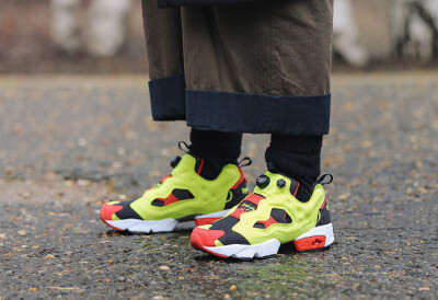  二十周年经典元年配色 Reebok Insta Pump Fury OG 红黑黄配色