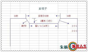 圆领毛衣的收针方法