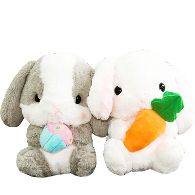 小号软萌垂耳兔毛绒玩具 净化空气小兔子玩偶兔兔公仔车载竹炭包