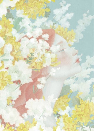 Hsiao Ron Cheng——女孩与花
