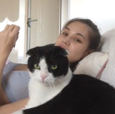 水原希子与猫系列 清纯、妩媚、纯真、狡黠都是你 kiko啊，其实你也是一只猫吧