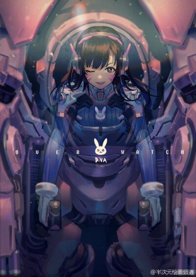 #D.Va# 我老婆说了玩游戏就是要赢！这很IMBA！ 2016#中国萌战#排位赛进行中，更多D.Va应援作品戳：O网页链接